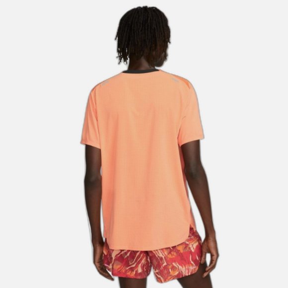Nike Trail Dri-FIT Rise 365 Men's Short-Sleeve Running Gym Top Orange XL - Picture 4 of 8